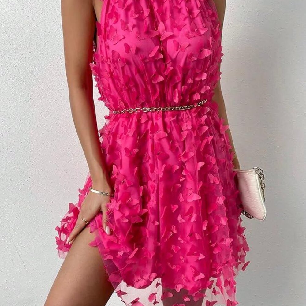 Hot Pink Dress - Picture 3 of 3